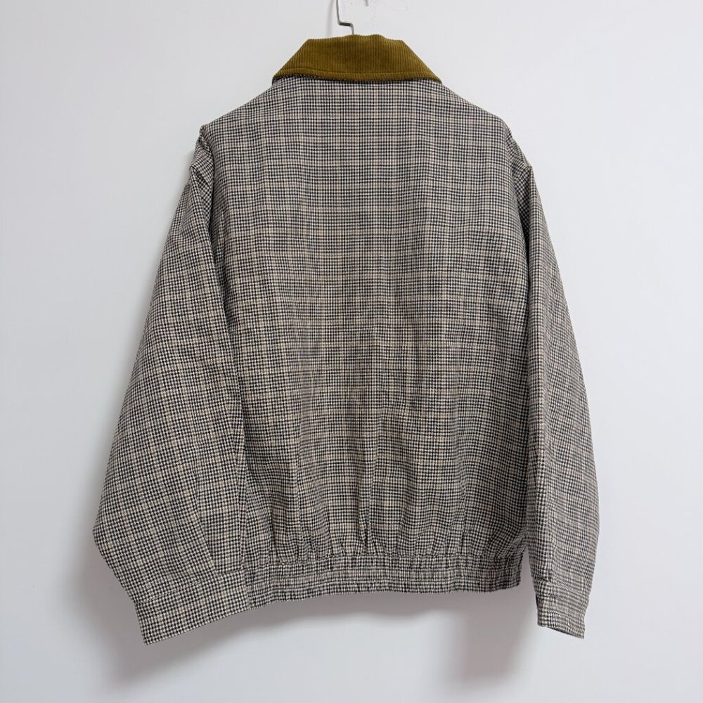 Checked Double-Weave Blouson Jacket - image 8
